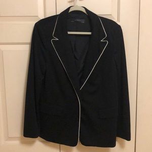 Women’s black and white blazer